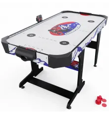 Игровой стол – аэрохоккей с подсветкой DFC Championship 53 135 х 65 см, складной, белый
