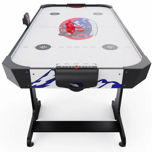 Игровой стол – аэрохоккей с подсветкой DFC Championship 53 135 х 65 см, складной, белый