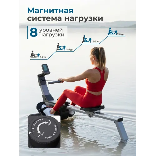 Гребной тренажер DFC PASYOU SQ-RM2405, магнитный