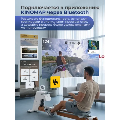 Гребной тренажер DFC YESOUL SQ-RM2002YL, водный