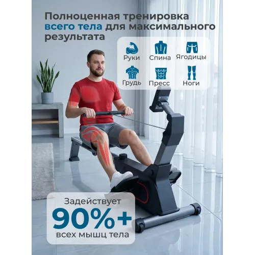 Гребной тренажер DFC PASYOU SQ-RM2405, магнитный