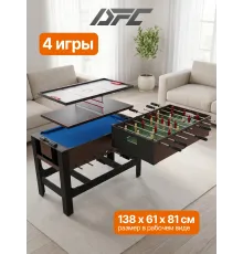 Игровой стол - трансформер 4 в 1 DFC 54 138 х 61 см
