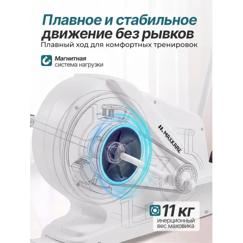 Эллиптический тренажер DFC MAXKARE ET-SJ2508W / магнитный, до 130 кг