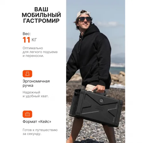 Газовый гриль портативный Karbo Grill X1 Black Karbo