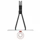Баскетбольная стойка стационарная UNIX Line B-Stand-PC 72"x42" (180 х 105 см) R45 H230-305 см