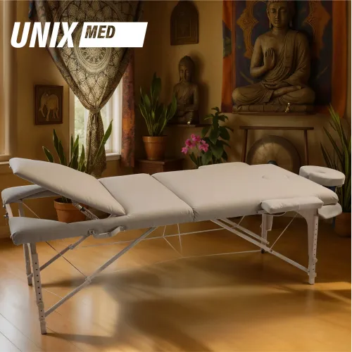 Массажный стол UNIX Безмятежность / Serenity 3 секции серый