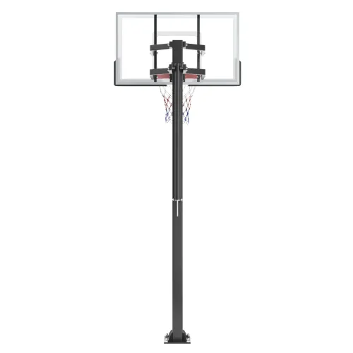 Баскетбольная стойка стационарная UNIX Line B-Stand-TG 54"x32" (140 х 80 см) R45 H230-305 см