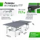 Профессиональный теннисный стол UNIX Line 25 мм MDF серый