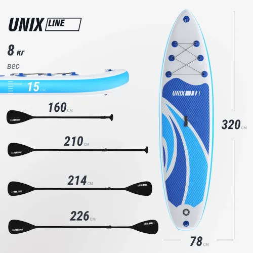 SUP-борд UNIX Line Большая волна / Big Wave (320 см)