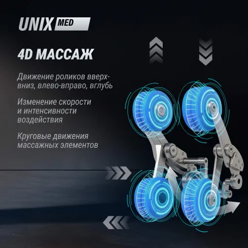 Массажное кресло UNIX Афелия / Afelia черный
