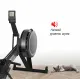 Гребной тренажер UNIX Fit Air аэромагнитный / Magnetic Rower-X черный
