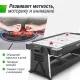 Игровой стол UNIX Line Трансформер 4 в 1 (204х112 cм) Black