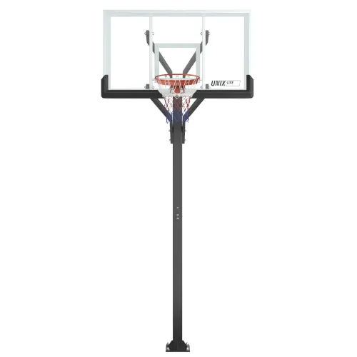Баскетбольная стойка стационарная UNIX Line B-Stand-PC 72"x42" (180 х 105 см) R45 H230-305 см