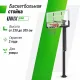 Баскетбольная стойка стационарная UNIX Line B-Stand-TG 54"x32" (140 х 80 см) R45 H230-305 см