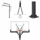 Баскетбольная стойка стационарная UNIX Line B-Stand-TG PRO 72"x42" (180 х 105 см) R45 H230-305 см