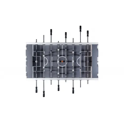 Игровой стол - футбол "NineStar Iron Pro ITSF Grey" (144х75,5х90)