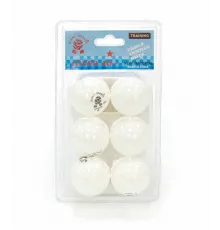 Мячи Dragon Training Silver 1* New (6 шт, бел.) в блистере