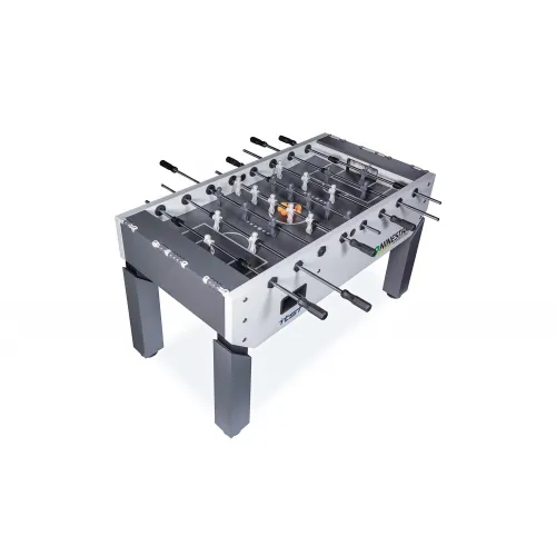 Игровой стол - футбол "NineStar Iron Pro ITSF Grey" (144х75,5х90)