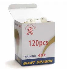 Мячи Dragon Training Silver 1* New (120 шт, бел.) в коробке