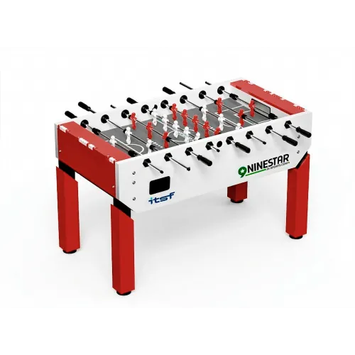 Игровой стол - футбол "NineStar Iron Pro ITSF Red"(144х75,5х90)