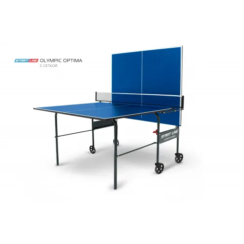 Стол теннисный Olympic Optima Синий с сеткой