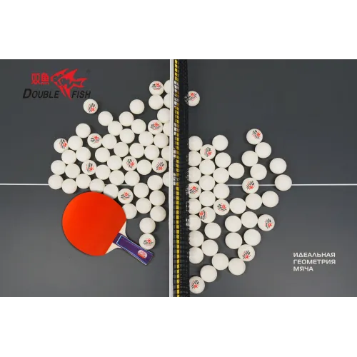 Мячи для н/т Double Fish PAR40+ 3*** (paris(6 шт/упак.) р-р.40+