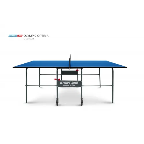 Стол теннисный Olympic Optima Синий с сеткой