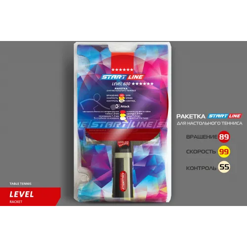 Теннисная ракетка Start line Level 600 New (анатомическая) 12703