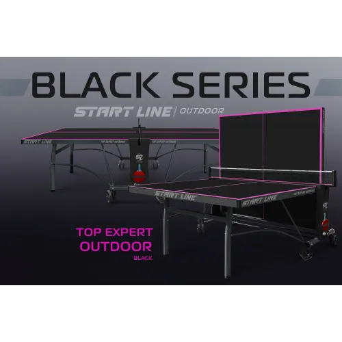 Стол теннисный Top Expert 6 Всепогодный Black