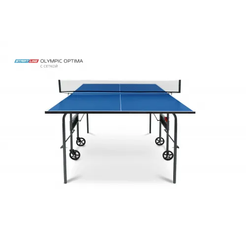 Стол теннисный Olympic Optima Синий с сеткой