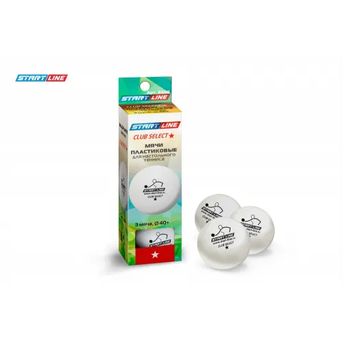 Мячи Start line Club Select 1* New (3 шт, бел.)