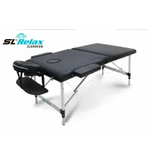 Массажный стол Aluminium (black) Черный