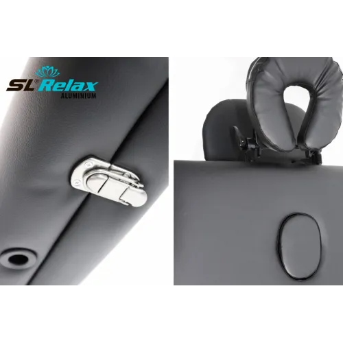 Массажный стол Aluminium (black) Черный