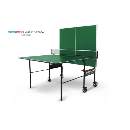 Стол теннисный Olympic Optima Зелёный с сеткой