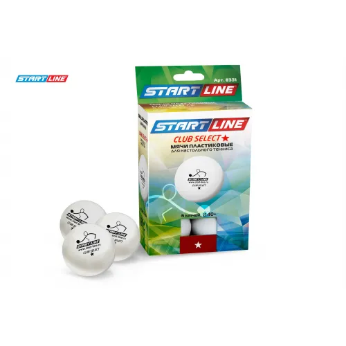 Мячи Start line Club Select 1* New (6 шт, бел.)