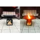 Очаг с вентиляционными отверстиями и решеткой для приготовления (№3)