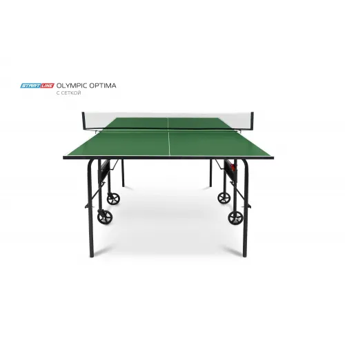 Стол теннисный Olympic Optima Зелёный с сеткой