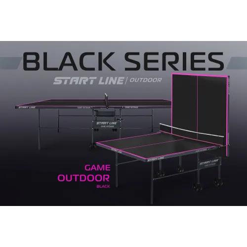 Стол теннисный Game Всепогодный с сеткой Black