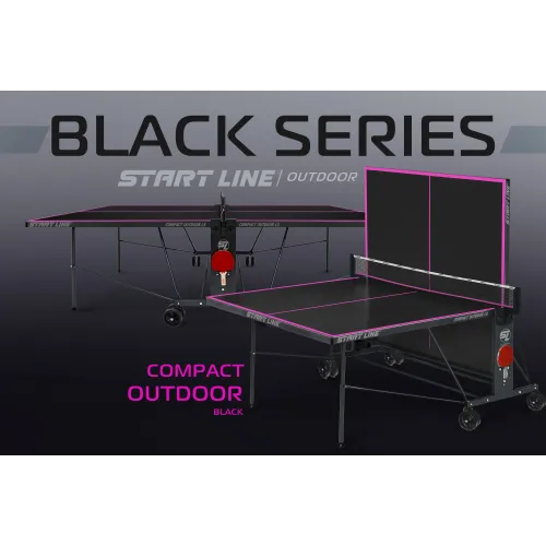 Стол теннисный Compact-2 LX Всепогодный Black