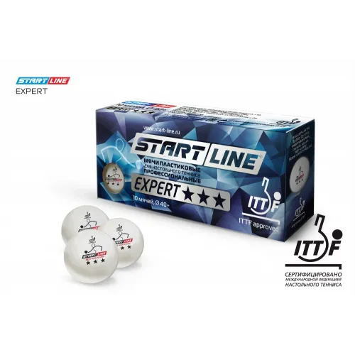 Мячи Start line EXPERT V40+ 3* (ITTF) (10 шт)