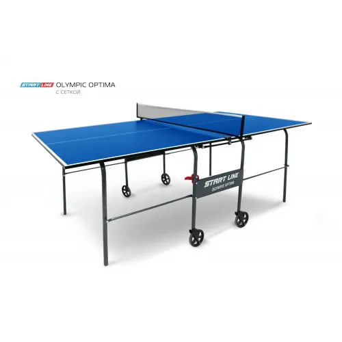 Стол теннисный Olympic Optima Синий с сеткой