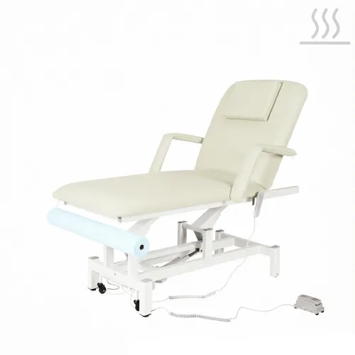 Стол массажный электрический Mizomed MZ 3522H, с подогревом, с ножной педалью бежевый