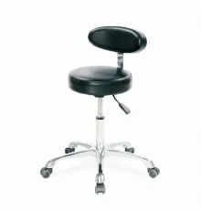 Стул мастера Mizomed MZ 1023A B2 на колесиках, со пинкой Черный