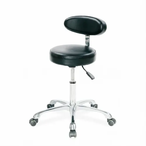 Стул мастера Mizomed MZ 1023A B2 на колесиках, со пинкой Черный