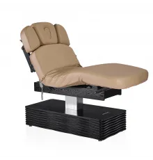 Электрический стационарный массажный стол Mizomed NESS-C Salon-Walnut с электроприводом мокко бежевый
