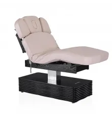 Электрический стационарный массажный стол Mizomed NESS-C Salon-Walnut с электроприводом бежевый