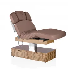 Электрический стационарный массажный стол Mizomed NESS-C Salon-Oak c электроприводом мокко