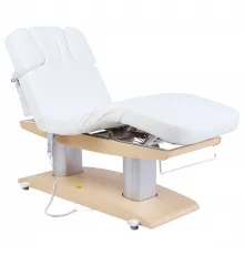 Массажный стационарный стол Mizomed MZ 2259H с подогревом, белый/светлое дерево
