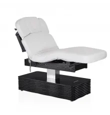 Электрический стационарный массажный стол Mizomed NESS-C Salon-Walnut с электроприводом белый