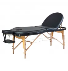 Стол массажный медицинский Mizomed Premium Oval 3, черный